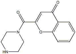 2-(piperazin-1-ylcarbonyl)-4H-chromen-4-one Structure