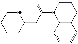 2-(piperidin-2-yl)-1-(1,2,3,4-tetrahydroquinolin-1-yl)ethan-1-one 结构式