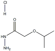 2-(propan-2-yloxy)acetohydrazide hydrochloride 结构式