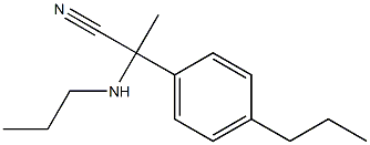 2-(propylamino)-2-(4-propylphenyl)propanenitrile 结构式