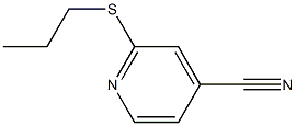 2-(propylsulfanyl)pyridine-4-carbonitrile Structure