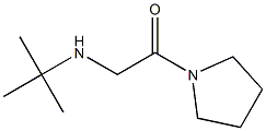 2-(tert-butylamino)-1-(pyrrolidin-1-yl)ethan-1-one 化学構造式