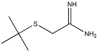 2-(tert-butylsulfanyl)ethanimidamide 化学構造式