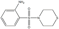 2-(thiomorpholine-4-sulfonyl)aniline Structure