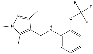 2-(trifluoromethoxy)-N-[(1,3,5-trimethyl-1H-pyrazol-4-yl)methyl]aniline