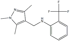 2-(trifluoromethyl)-N-[(1,3,5-trimethyl-1H-pyrazol-4-yl)methyl]aniline