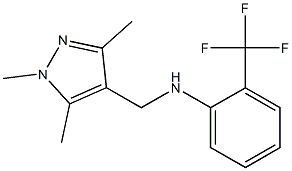  2-(trifluoromethyl)-N-[(1,3,5-trimethyl-1H-pyrazol-4-yl)methyl]aniline