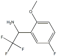 2,2,2-trifluoro-1-(5-fluoro-2-methoxyphenyl)ethan-1-amine 化学構造式