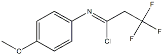 2,2,2-trifluoro-N-(4-methoxyphenyl)ethanecarbonimidoyl chloride Structure