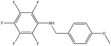 2,3,4,5,6-pentafluoro-N-[(4-methoxyphenyl)methyl]aniline Struktur