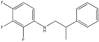 2,3,4-trifluoro-N-(2-phenylpropyl)aniline Struktur