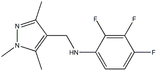 2,3,4-trifluoro-N-[(1,3,5-trimethyl-1H-pyrazol-4-yl)methyl]aniline Structure