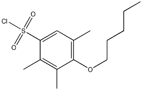 2,3,5-trimethyl-4-(pentyloxy)benzene-1-sulfonyl chloride