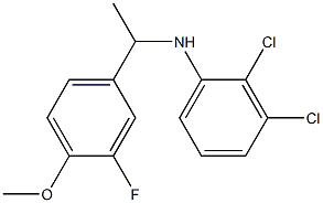 2,3-dichloro-N-[1-(3-fluoro-4-methoxyphenyl)ethyl]aniline 结构式