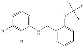 2,3-dichloro-N-{[2-(trifluoromethoxy)phenyl]methyl}aniline Structure