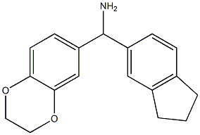 2,3-dihydro-1,4-benzodioxin-6-yl(2,3-dihydro-1H-inden-5-yl)methanamine Structure