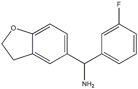 2,3-dihydro-1-benzofuran-5-yl(3-fluorophenyl)methanamine|