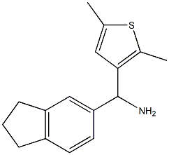 2,3-dihydro-1H-inden-5-yl(2,5-dimethylthiophen-3-yl)methanamine