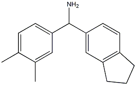2,3-dihydro-1H-inden-5-yl(3,4-dimethylphenyl)methanamine Structure