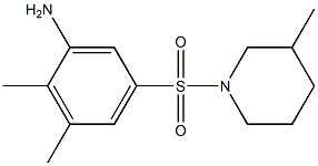 2,3-dimethyl-5-[(3-methylpiperidine-1-)sulfonyl]aniline Struktur