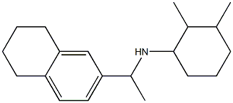 2,3-dimethyl-N-[1-(5,6,7,8-tetrahydronaphthalen-2-yl)ethyl]cyclohexan-1-amine,,结构式