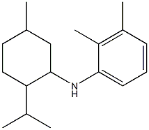 2,3-dimethyl-N-[5-methyl-2-(propan-2-yl)cyclohexyl]aniline,,结构式