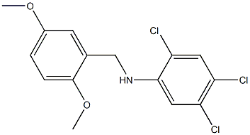 2,4,5-trichloro-N-[(2,5-dimethoxyphenyl)methyl]aniline,,结构式