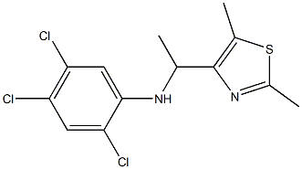 2,4,5-trichloro-N-[1-(2,5-dimethyl-1,3-thiazol-4-yl)ethyl]aniline