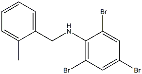 2,4,6-tribromo-N-[(2-methylphenyl)methyl]aniline Structure