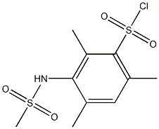  2,4,6-trimethyl-3-[(methylsulfonyl)amino]benzenesulfonyl chloride