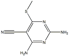 2,4-diamino-6-(methylthio)pyrimidine-5-carbonitrile