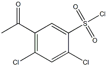 2,4-dichloro-5-acetylbenzene-1-sulfonyl chloride 化学構造式