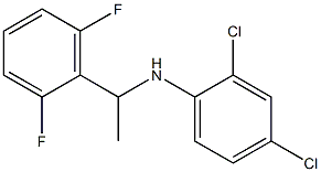 2,4-dichloro-N-[1-(2,6-difluorophenyl)ethyl]aniline Structure