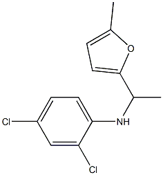 2,4-dichloro-N-[1-(5-methylfuran-2-yl)ethyl]aniline Structure