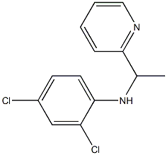 2,4-dichloro-N-[1-(pyridin-2-yl)ethyl]aniline Structure