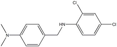 2,4-dichloro-N-{[4-(dimethylamino)phenyl]methyl}aniline 化学構造式