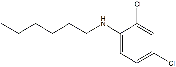 2,4-dichloro-N-hexylaniline Structure