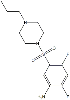 2,4-difluoro-5-[(4-propylpiperazine-1-)sulfonyl]aniline|