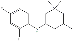 2,4-difluoro-N-(3,3,5-trimethylcyclohexyl)aniline 结构式