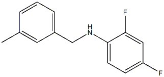 2,4-difluoro-N-[(3-methylphenyl)methyl]aniline Structure