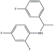 2,4-difluoro-N-[1-(3-fluorophenyl)ethyl]aniline Structure