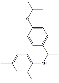 2,4-difluoro-N-{1-[4-(propan-2-yloxy)phenyl]ethyl}aniline Structure