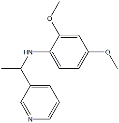 2,4-dimethoxy-N-[1-(pyridin-3-yl)ethyl]aniline 结构式