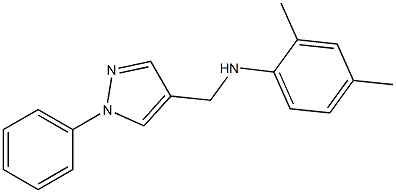 2,4-dimethyl-N-[(1-phenyl-1H-pyrazol-4-yl)methyl]aniline
