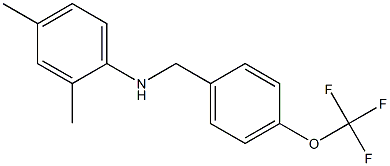 2,4-dimethyl-N-{[4-(trifluoromethoxy)phenyl]methyl}aniline Structure