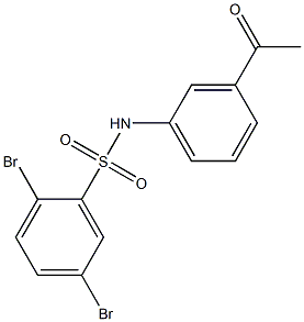 2,5-dibromo-N-(3-acetylphenyl)benzene-1-sulfonamide