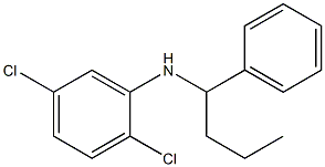 2,5-dichloro-N-(1-phenylbutyl)aniline Struktur