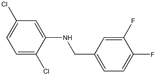 2,5-dichloro-N-[(3,4-difluorophenyl)methyl]aniline 结构式