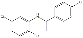 2,5-dichloro-N-[1-(4-chlorophenyl)ethyl]aniline Struktur