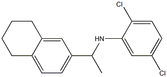 2,5-dichloro-N-[1-(5,6,7,8-tetrahydronaphthalen-2-yl)ethyl]aniline 化学構造式